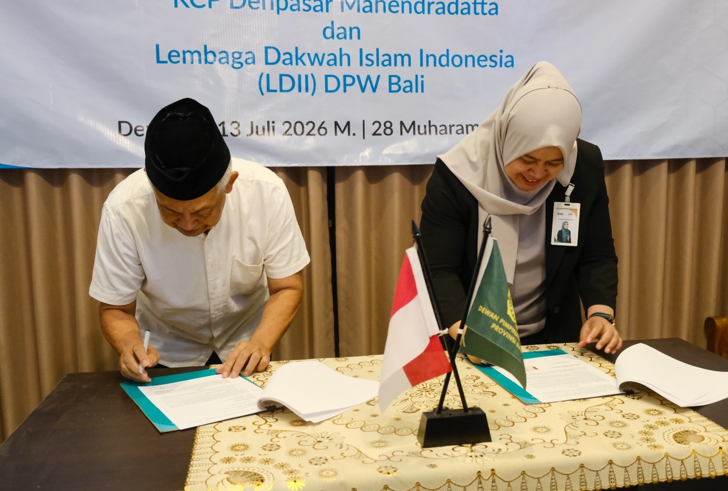 Tumbuh Bersama, LDII Bali dan BSI Denpasar Jalin Kerja Sama untuk Kemandirian Ekonomi Umat